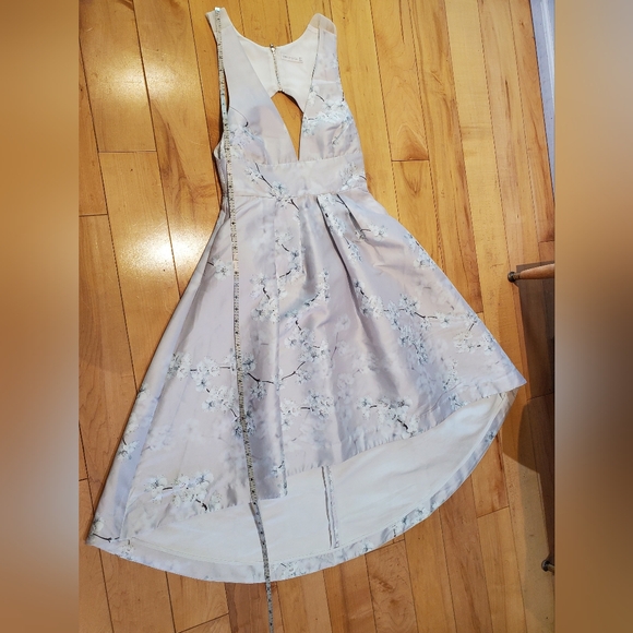 High low open back cherry blossom dress - Picture 2 of 6